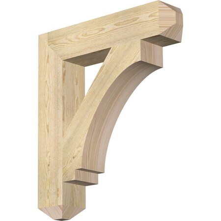 Imperial Craftsman Rough Sawn Bracket, Douglas Fir, 6"W x 30"D x 34"H
